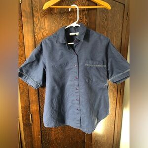 Vintage Gitano Dark Blue Casual Button Down Shirt